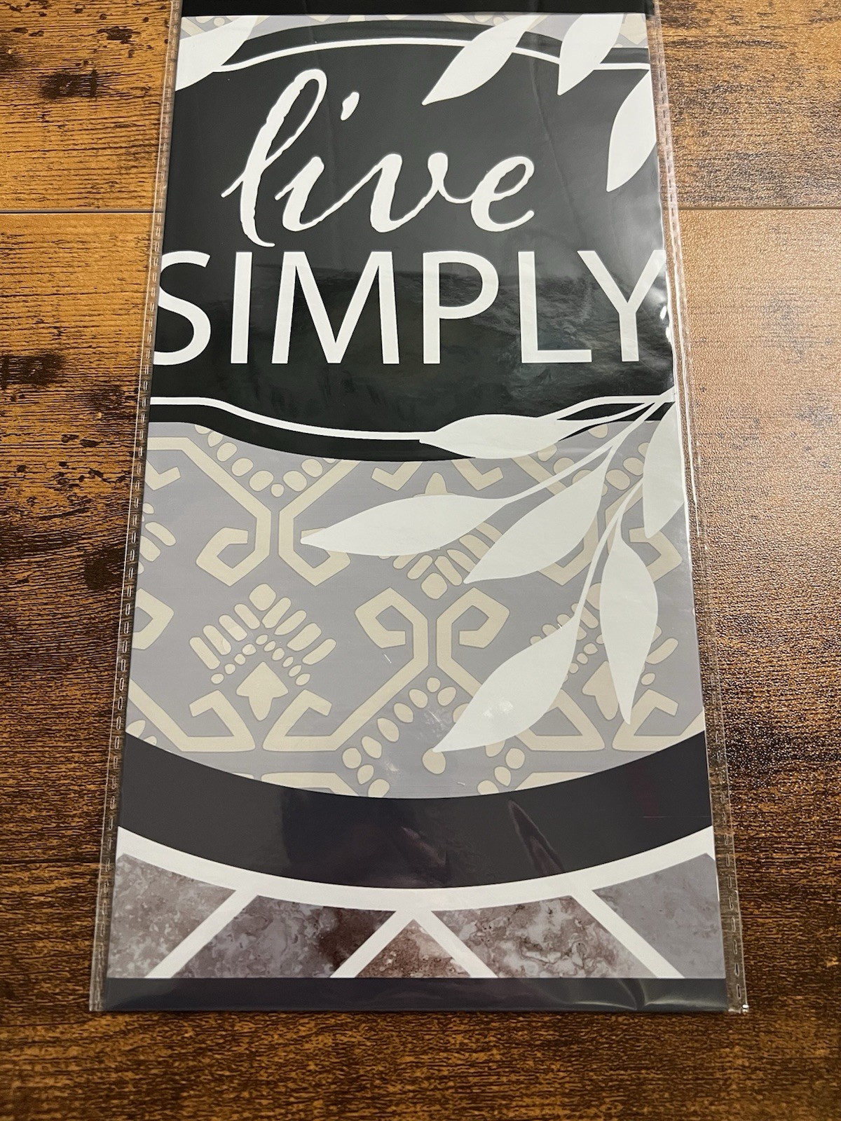Cooking Concepts Foil Backsplash Live Simply Tile Look 17.7 x 29.5 Gray