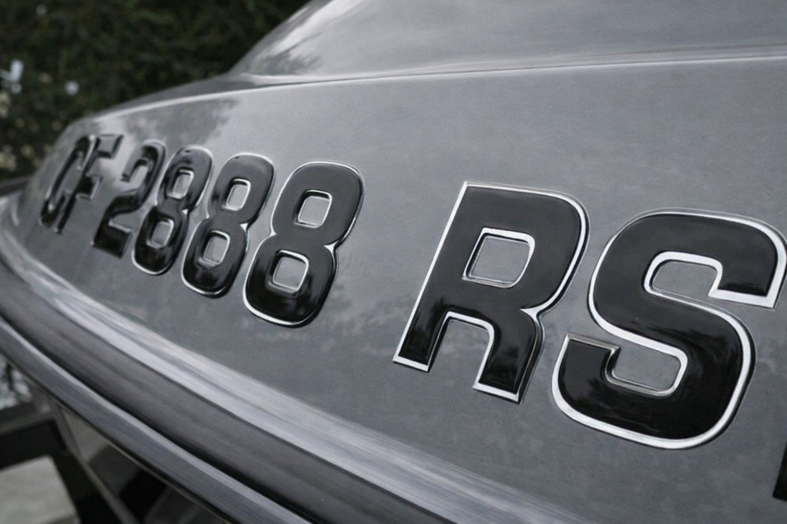 RAISED 3D BOAT REGISTRATION NUMBERS 3” DOMED MARINE DECALS NOT VINYL