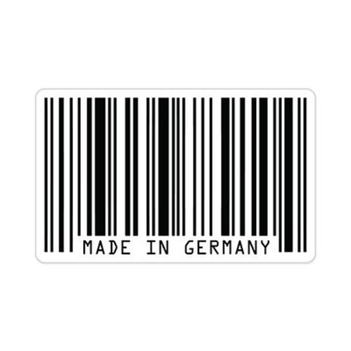 Made in Germany UPC Bar Code German Styling Car Vinyl Sticker – SELECT SIZE