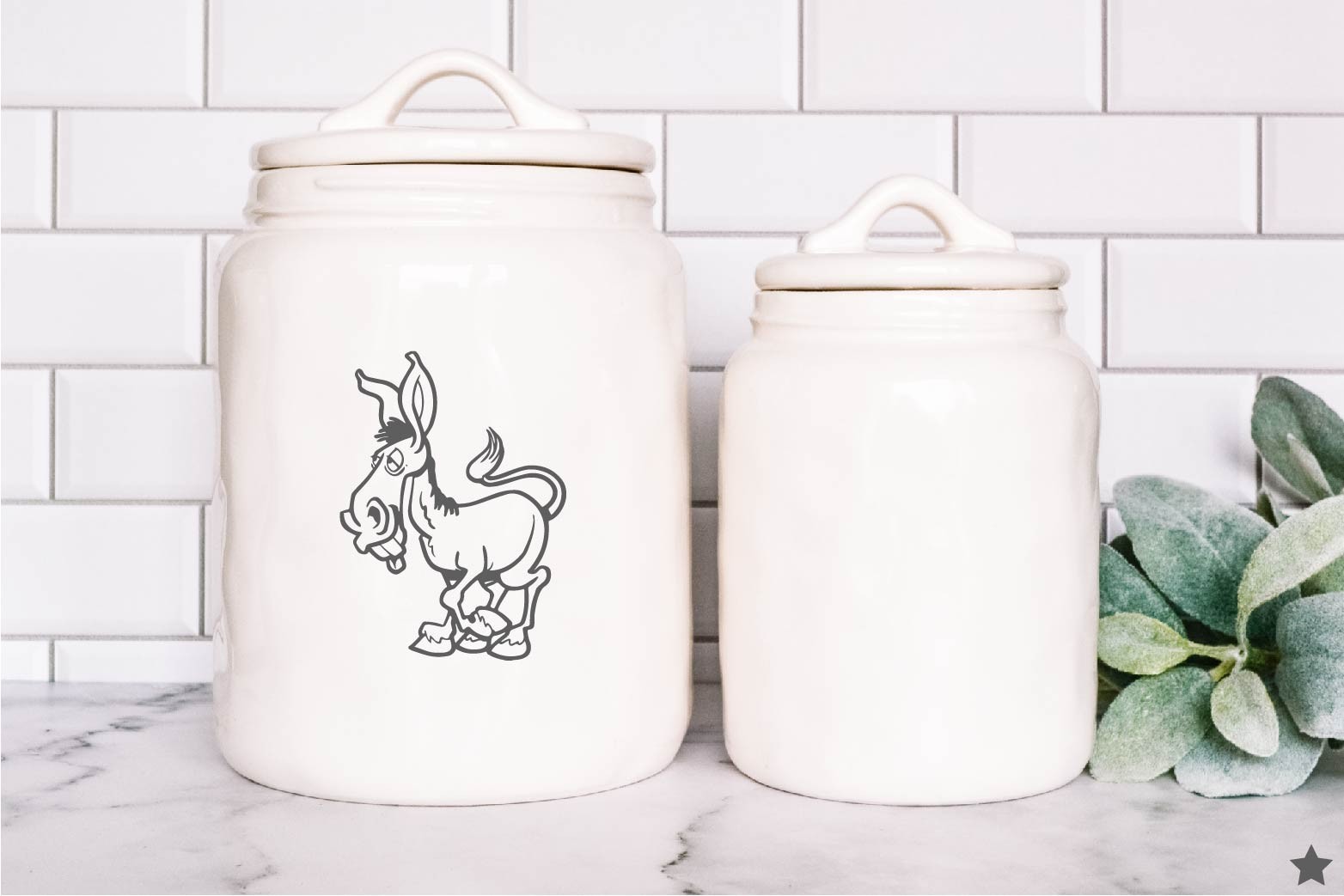 Donkey Decal Sticker Decor Cartoon Ass Jackass Horse Pet Mule Farm Animals