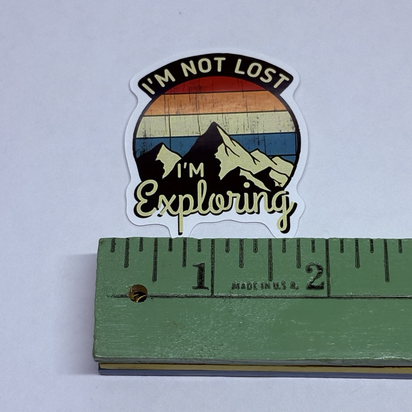 I’m Not Lost I’m Exploring Sticker Art Mountains Travel Decal Vinyl Souvenir Tc6