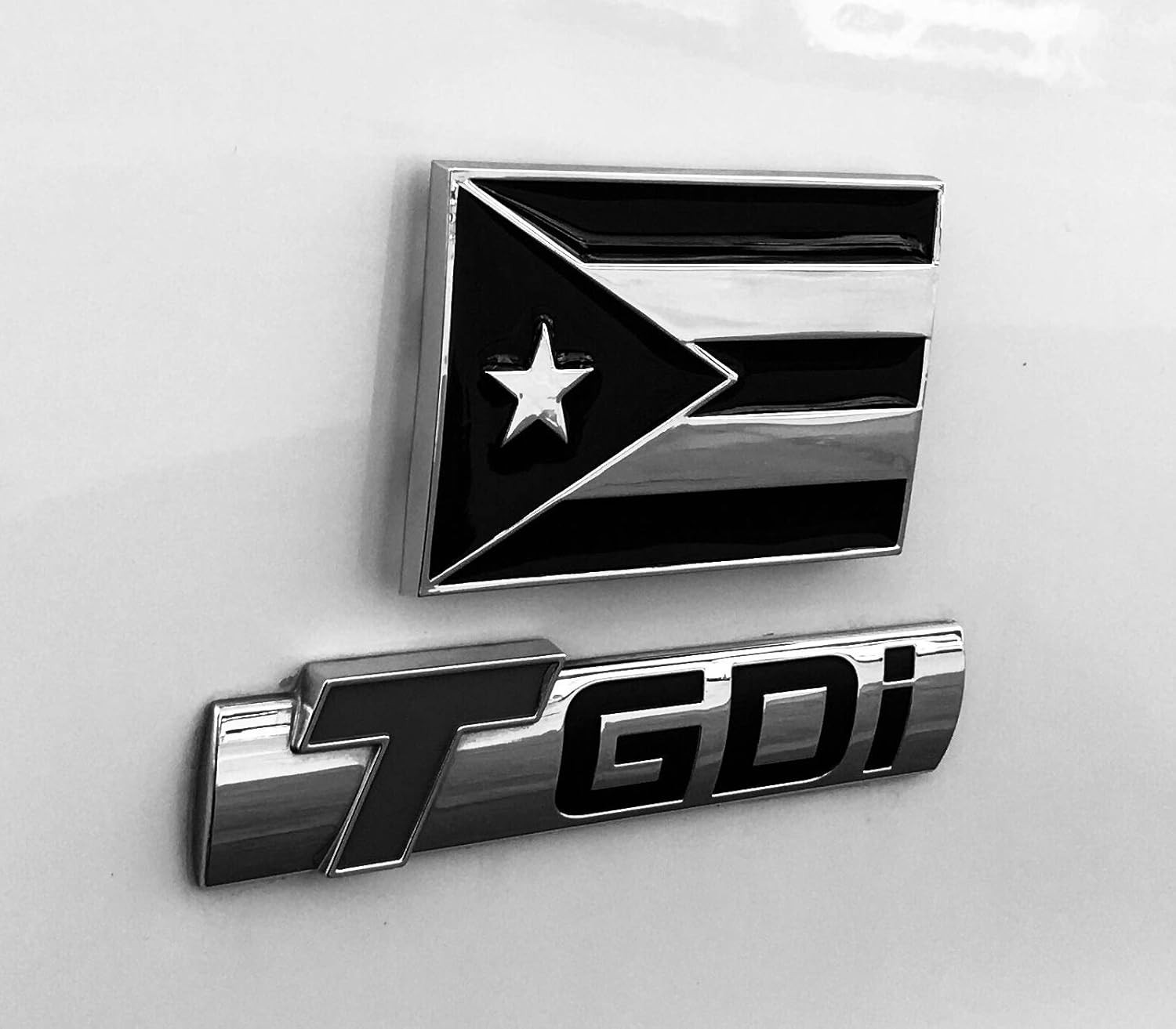 Patriotic 2-Pack Puerto Rico Flag Auto Emblems & Valve Stem Caps – Easy Apply!