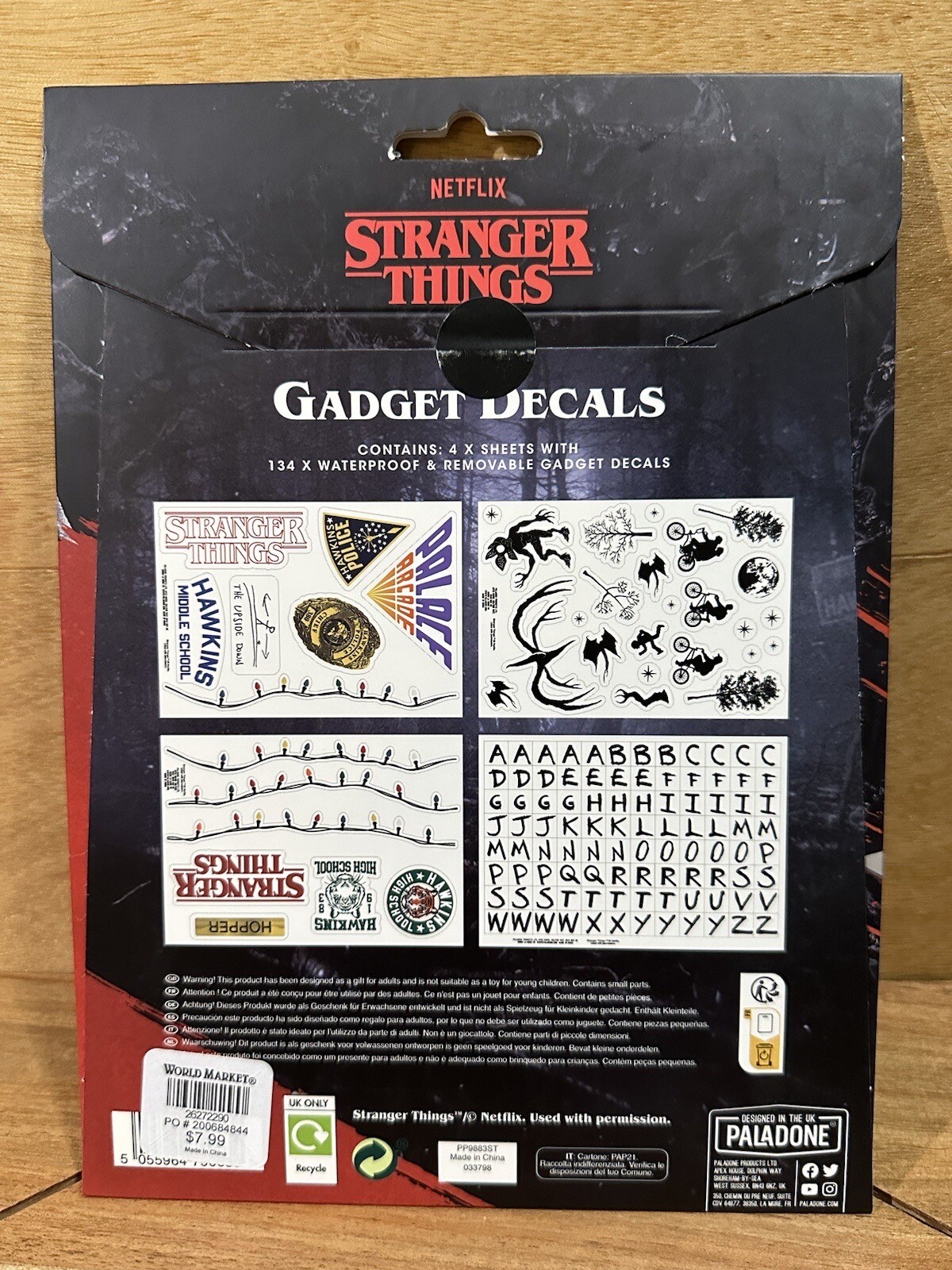 Stranger Things Vinyl Gadget Decals Laptop Waterproof Stickers Netflix Reusable