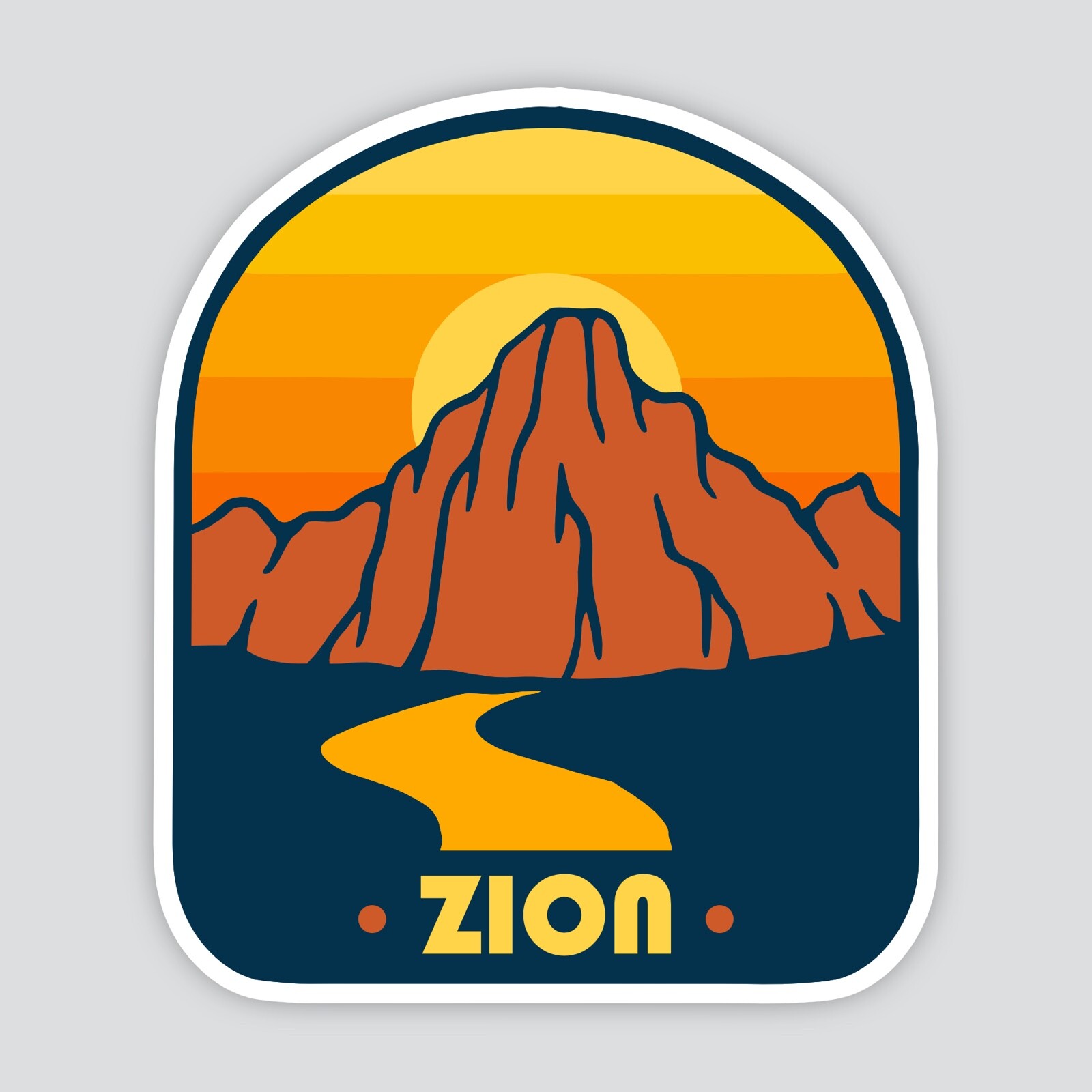 Zion National Park Utah USA States Nature Travel the World Vinyl Decal Sticker
