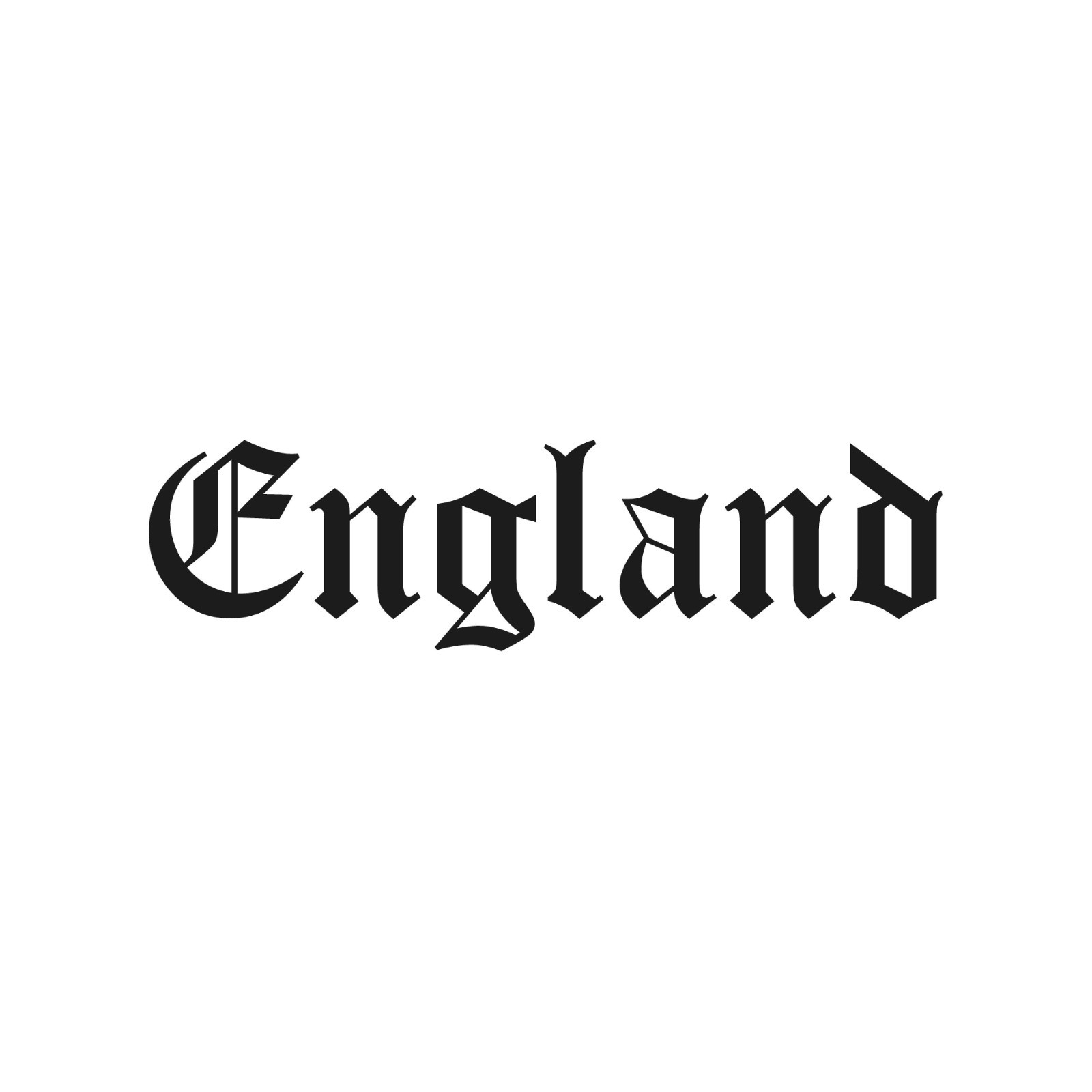 England Old English Font Word Letters Vinyl Decal Car Laptop Sticker