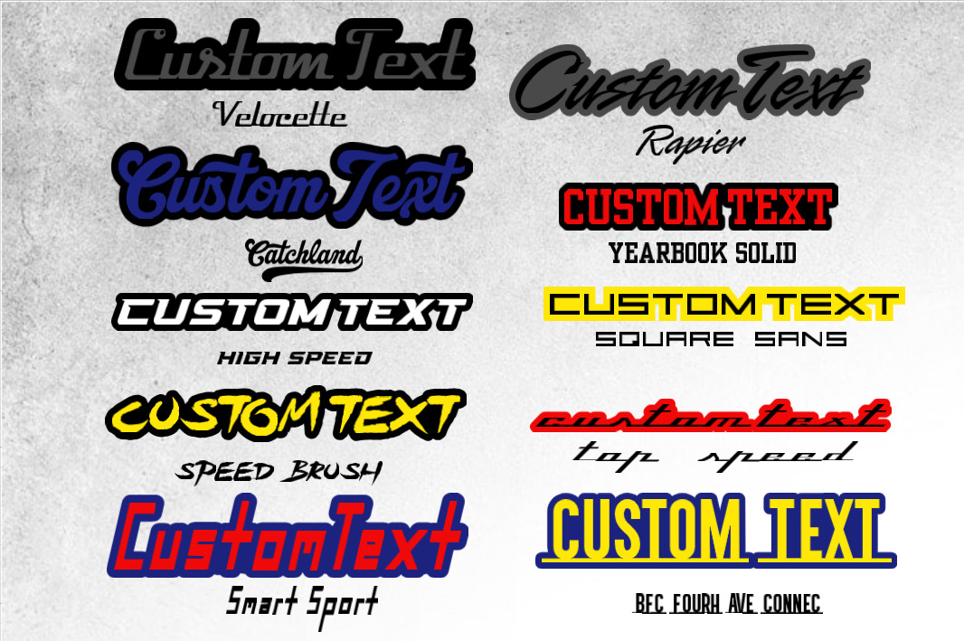 Custom Lazer Cut MULTI COLOR Car Emblem Acrylic Badge Customized Text Names LOGO