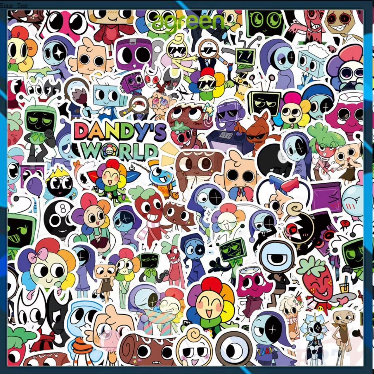 100PCS Dandy’s World Cartoon Character Stickers DIY Fashion Doodle Decals Laptop