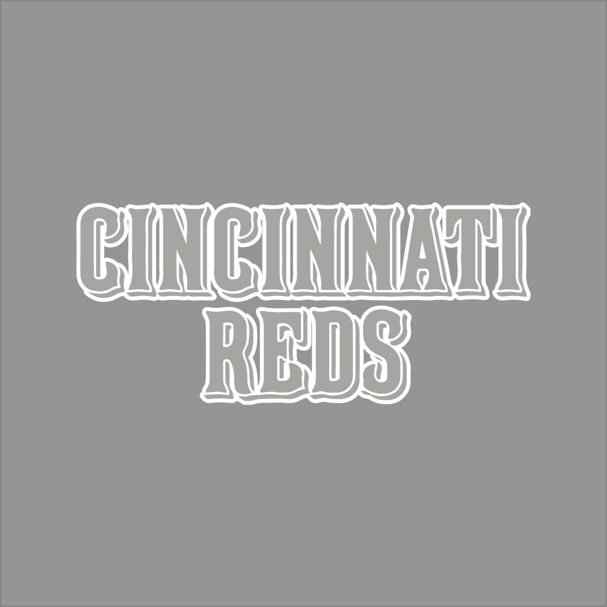 Cincinnati Reds #8 MLB Team Logo 1 Color Vinyl Decal Sticker Window Car Wall