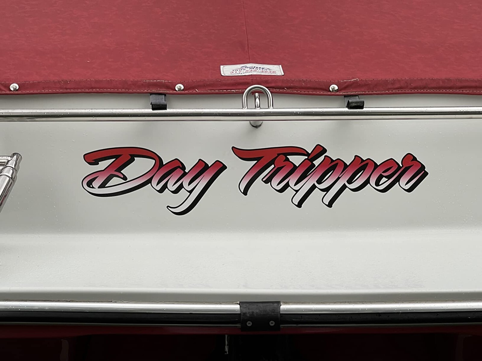 Boat Name Decal 6×36″ / Custom Hull Graphic / Premium Marine Vinyl Lettering GR