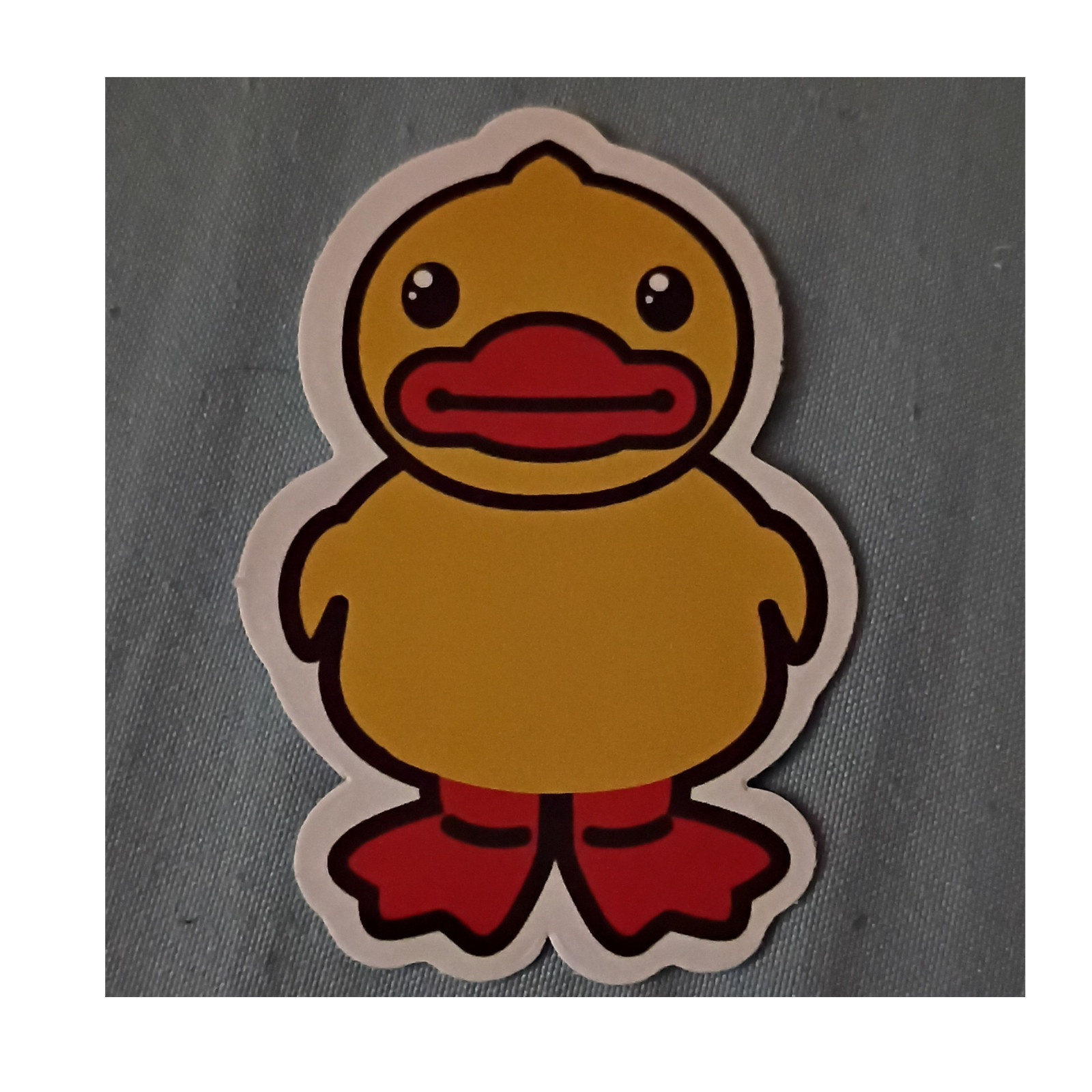 Duck Animal Vinyl Sticker Decal Yellow Red Black White Removable Modern Design