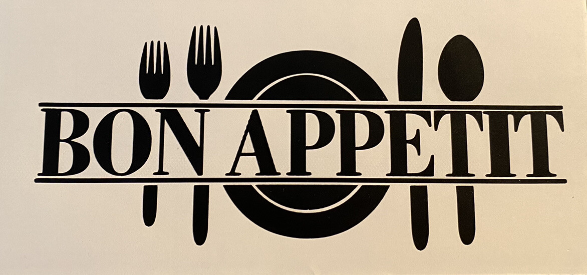 Vinyl Decal, Wall Decor – Bon Appetit (Kitchen Decal)