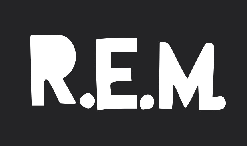REM Rock Band Die Cut Vinyl Decal Laptop Car Window. Many Colors And Sizes