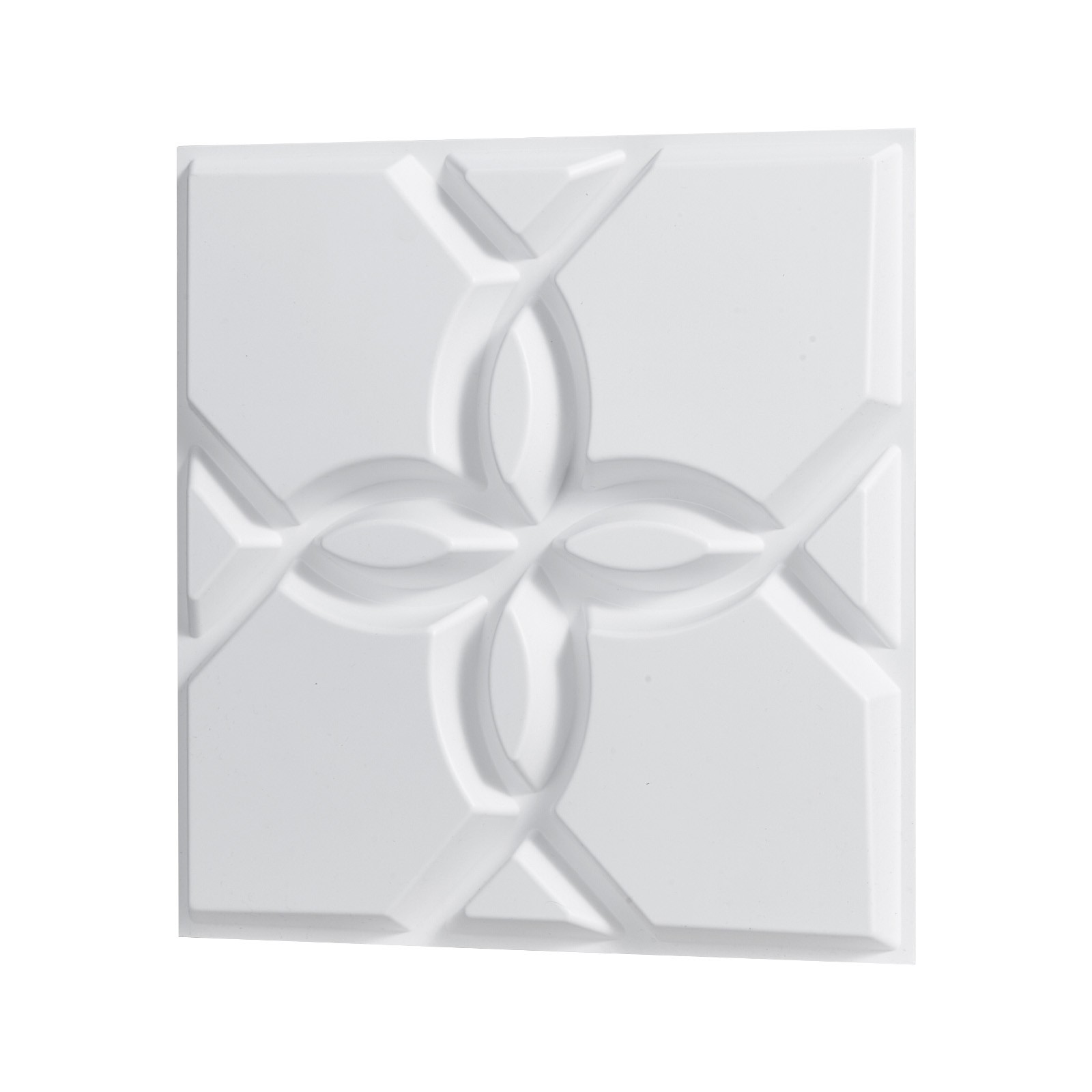 Uimoso 33-Pack 3D PVC Wall Panels,11.81”x11.81”, 32 Sq.Ft,Floral Design, White