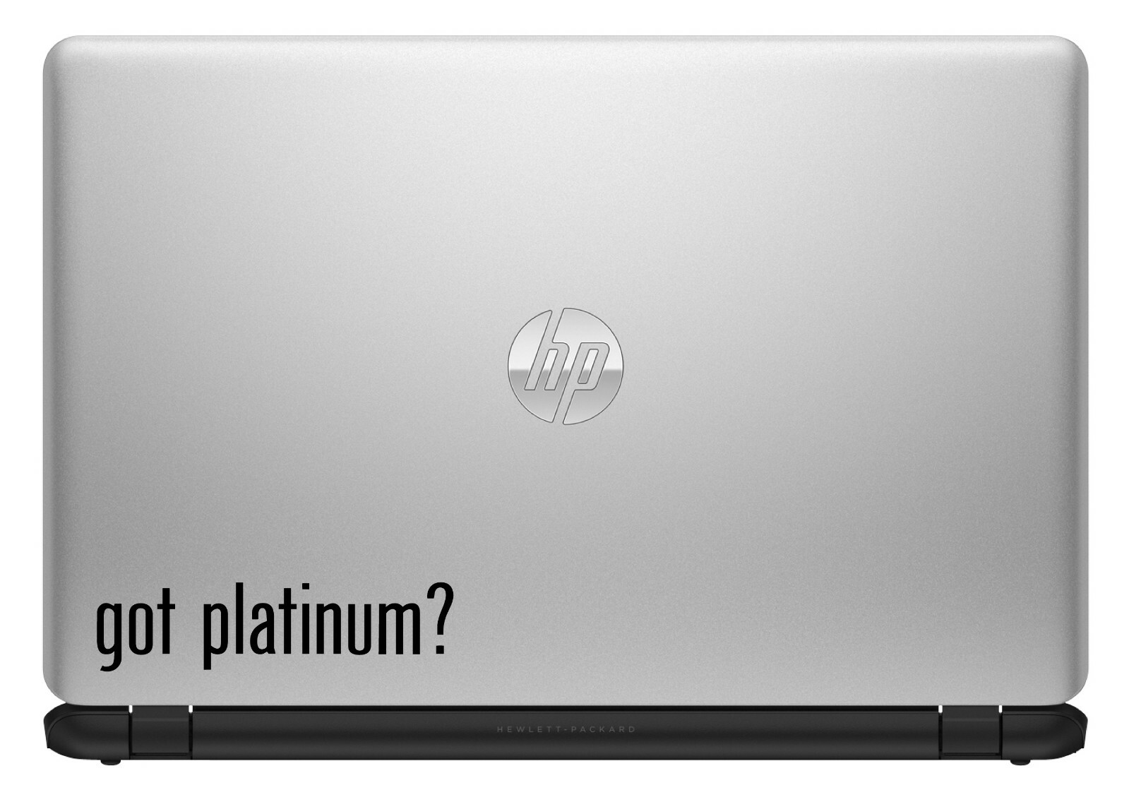 Got Platinum? Custom Vinyl Sticker Decal Metal Precious Metal Jewelry