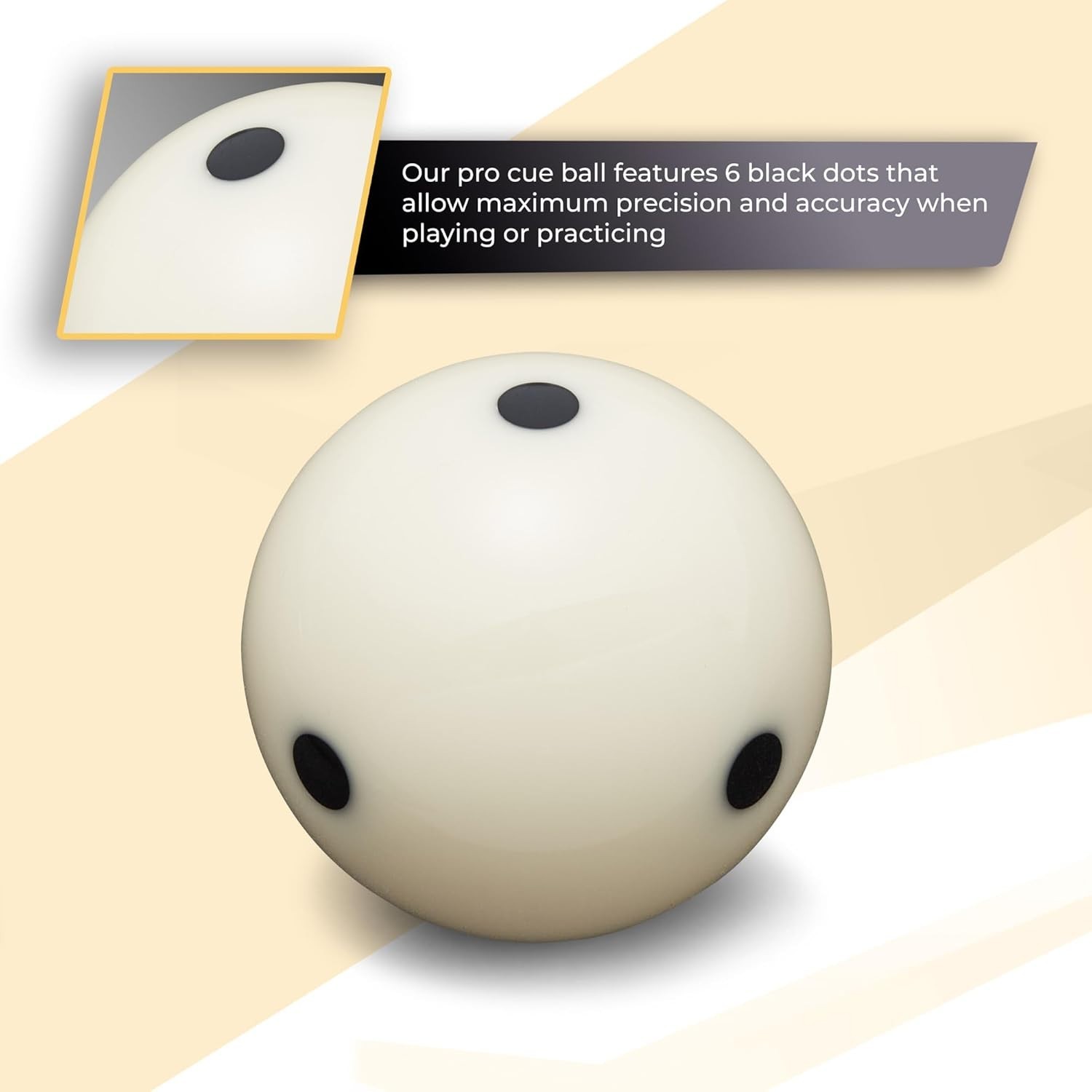 Pool Balls Black Edition 2-1/4″ Set Grade AA+ with Pro Dotted Cue Ball