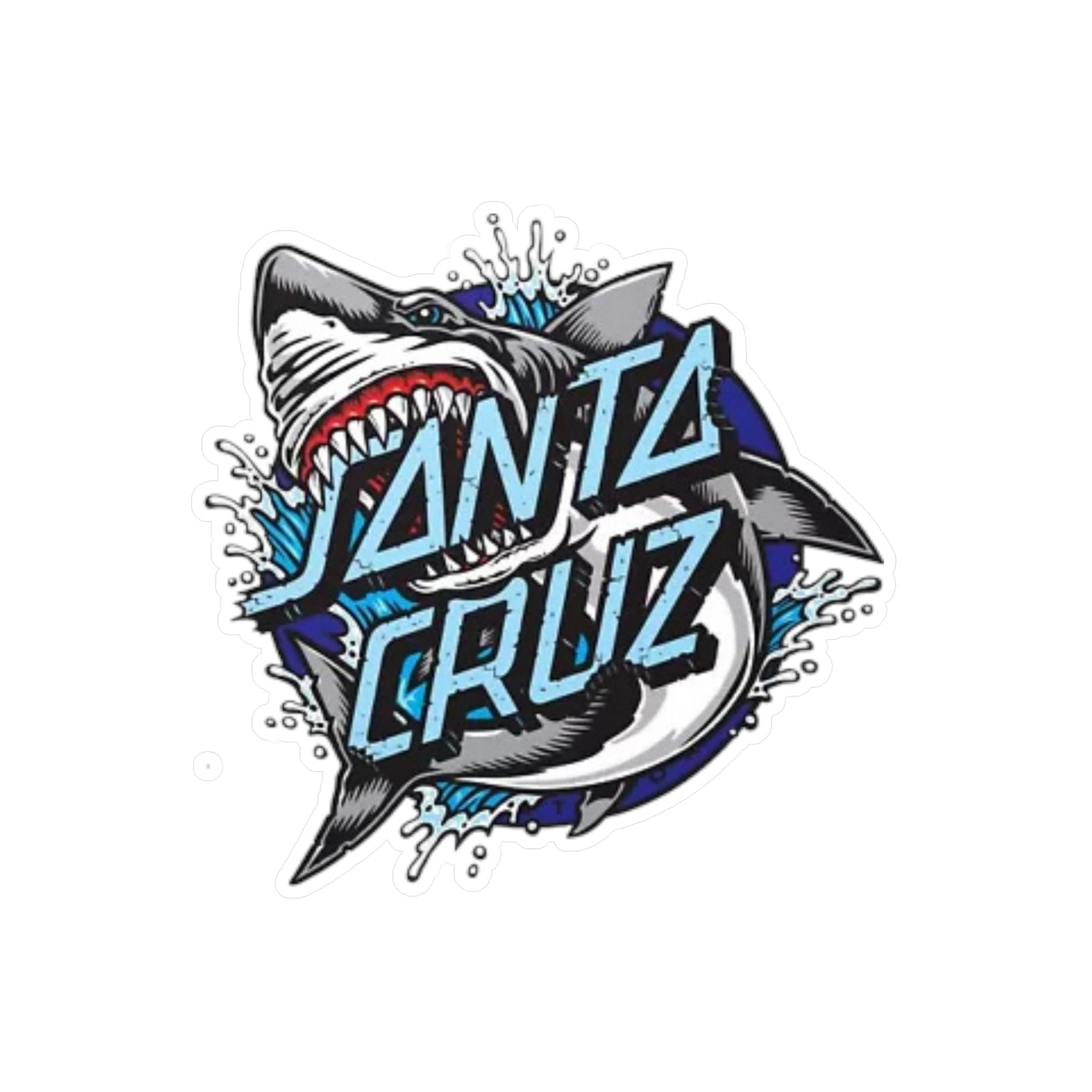 Santa Cruz Shark Kiss-Cut Vinyl Decals, Ocean Decor, Stickers for Surf […]