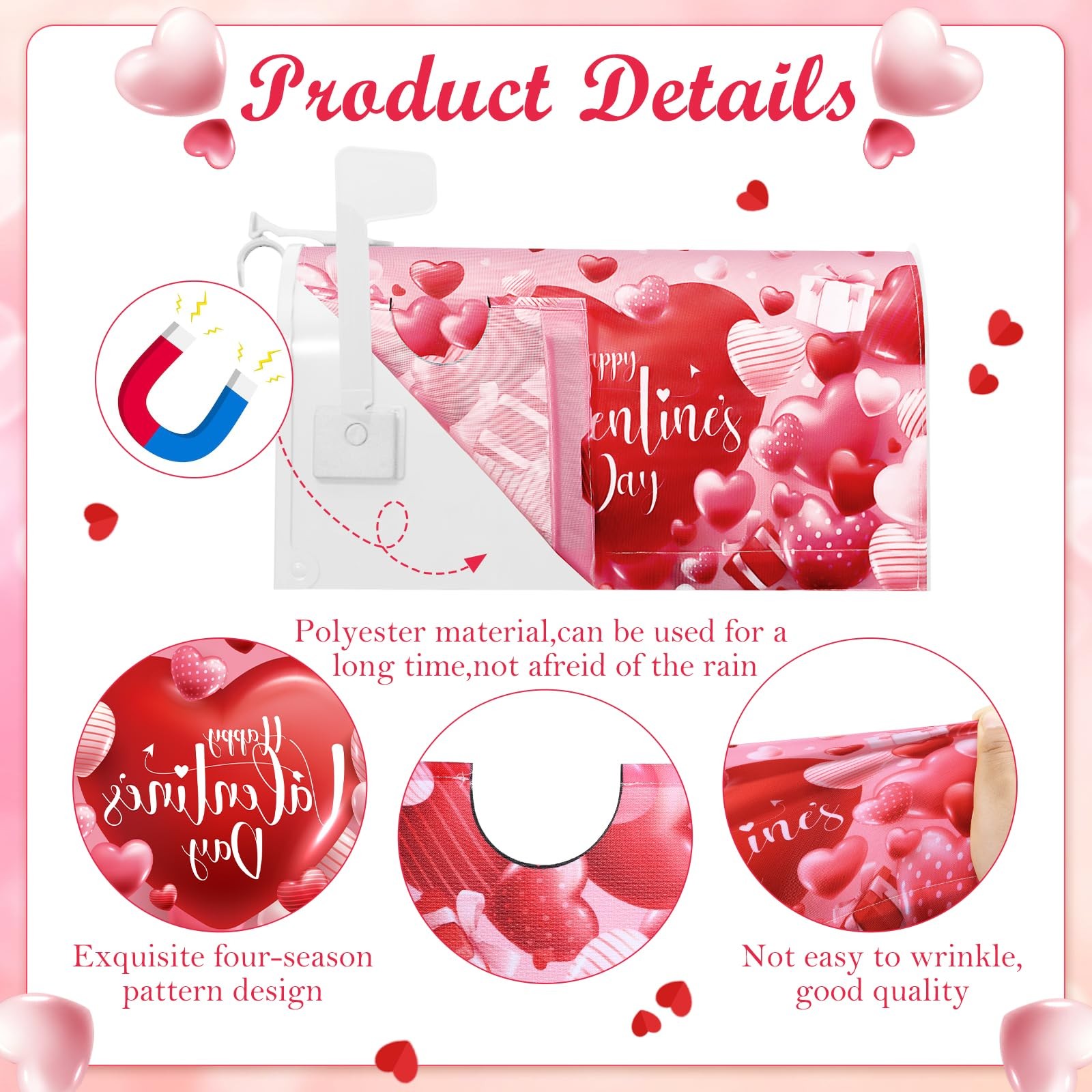 4 Pcs Mailbox Covers Magnetic Standard Size 18 x 21 Festival