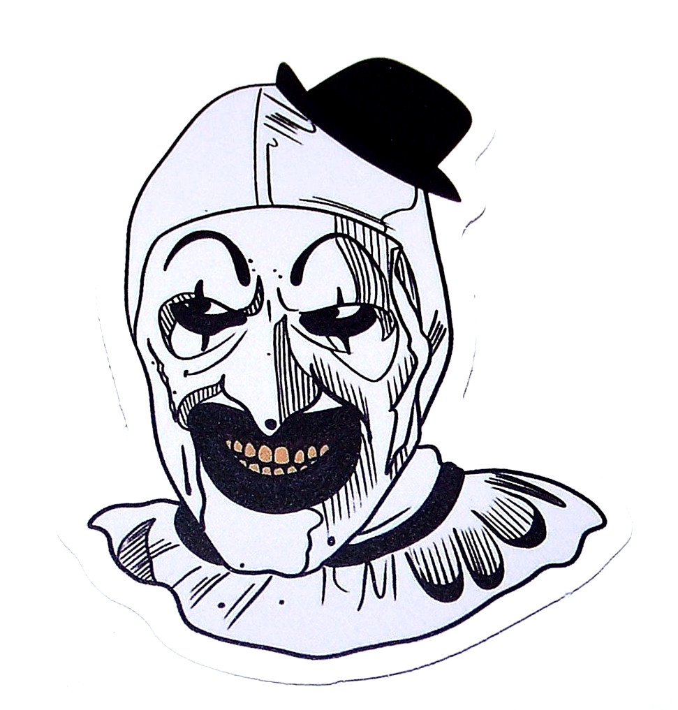 Terrifier Cut Sticker Decal Movie Horror Film “Art the Clown”