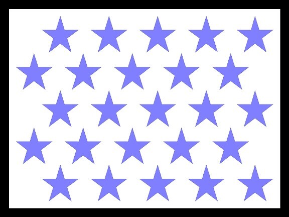 Polka Dot Stars Vinyl Decals Waterproof Outdoor Multiple Colors and Sizes