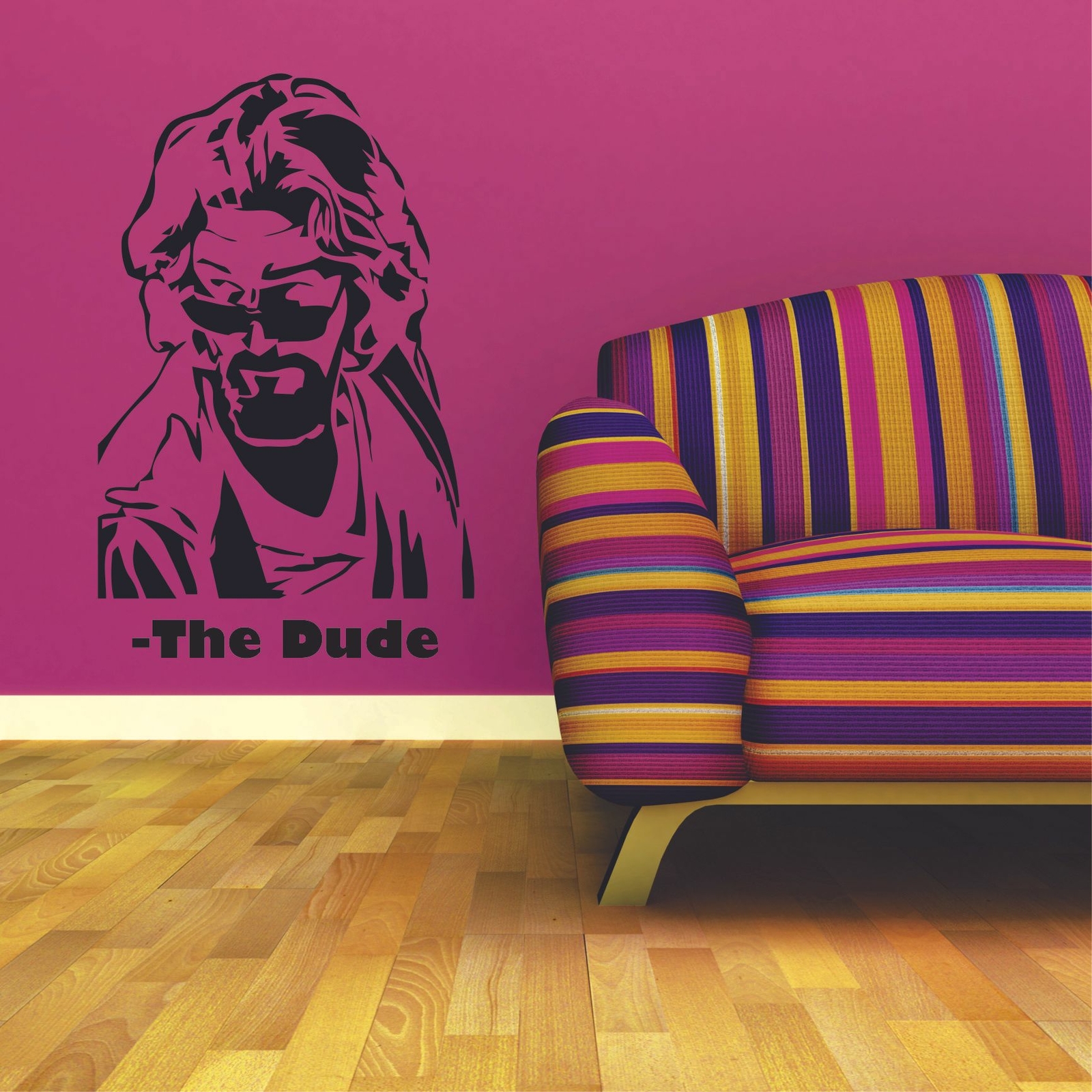 The Dude Big Lebowski Show Movie Vinyl Art Stickers For Home Room Walls Decal