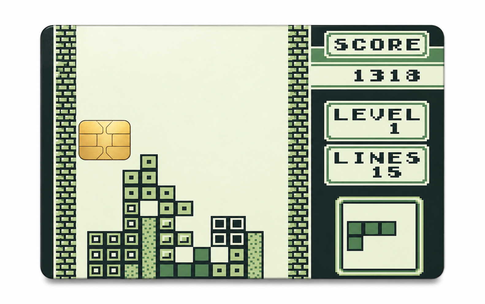 Classic Game Boy Retro Tetris Game Nintendo Debit Card Credit Card Skin Vinyl