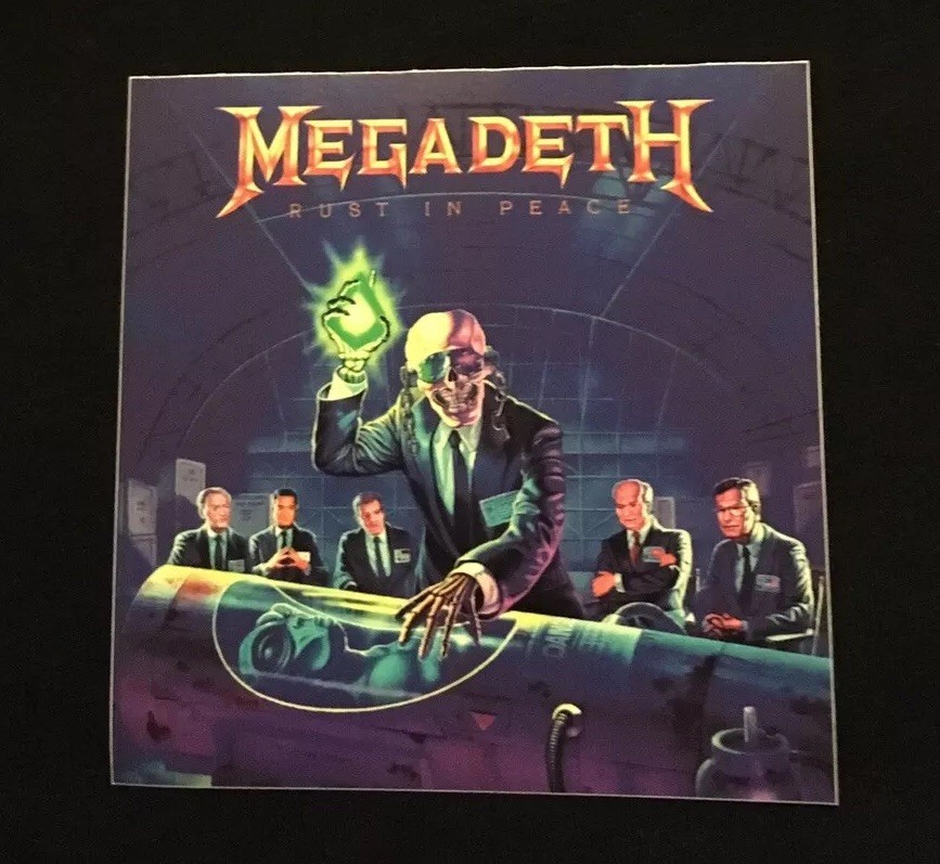 Megadeth “Rust In Peace” Sticker