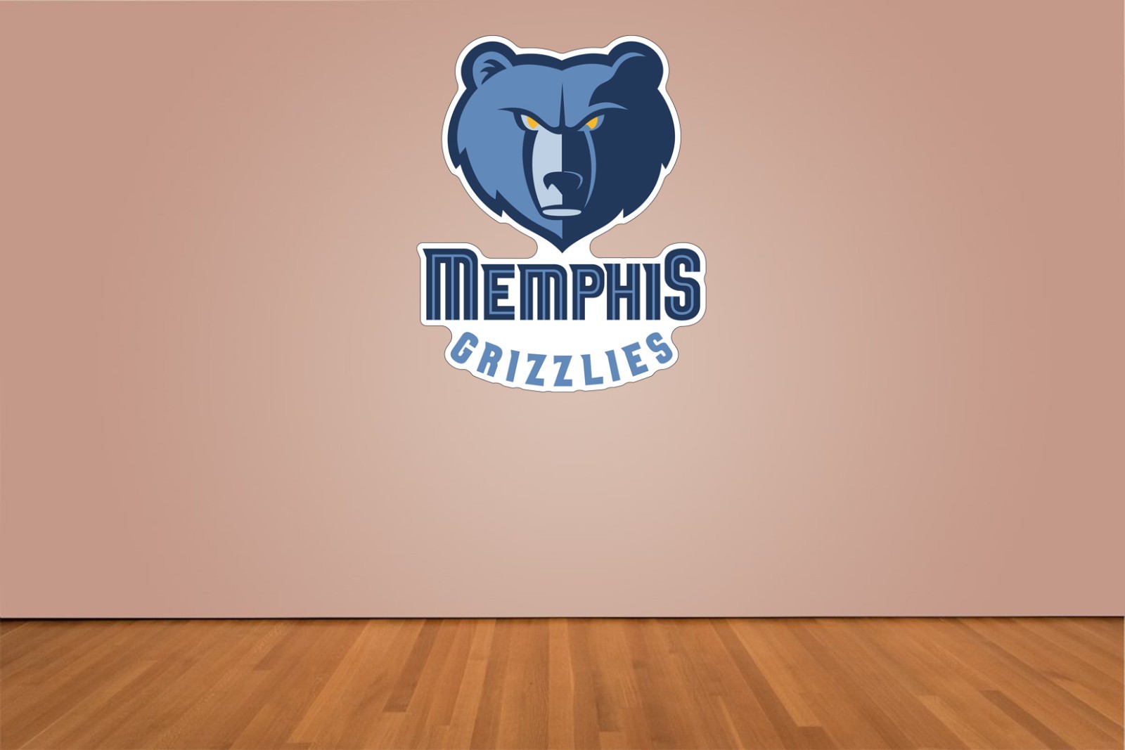 Memphis Grizzlies Indoor Wall Vinyl Decal Sticker 5″ – 52″