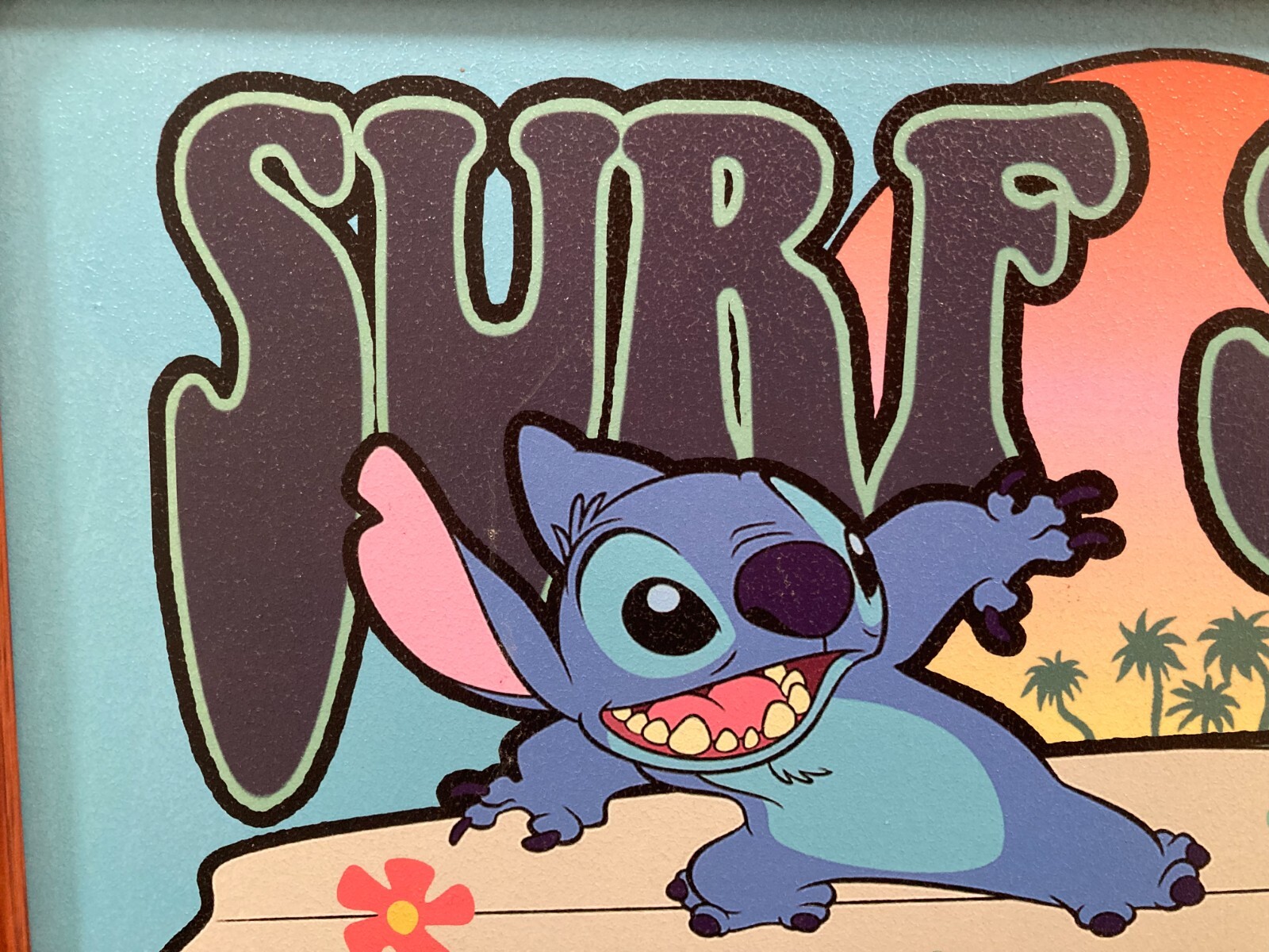 4 Piece Stitch-Themed Room Decor – 1 Wall Clock & 3 Pieces of Ready to Hang Art!