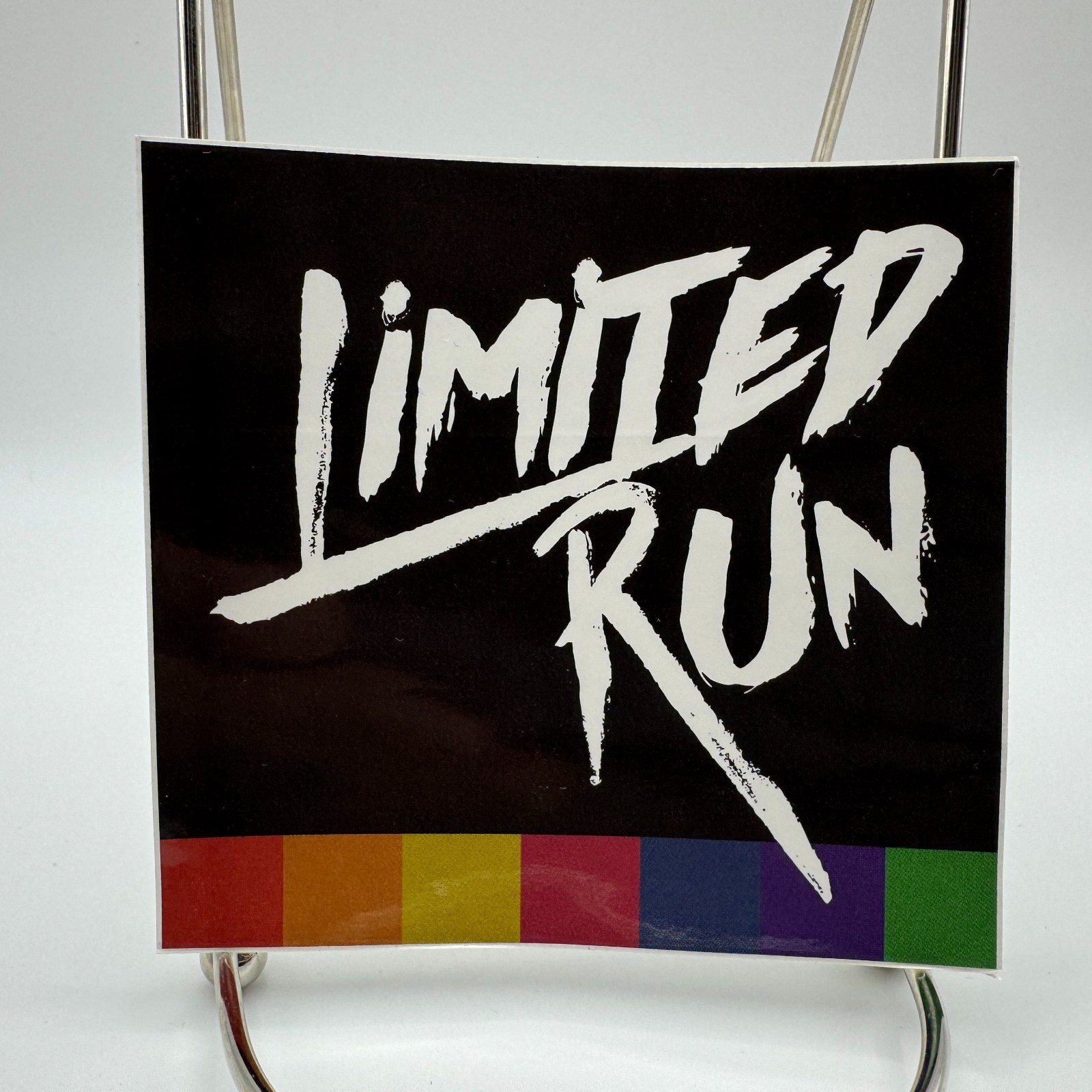 Limited Run Games Pride Logo Decal Sticker Rainbow Black Rare Video Game Promo