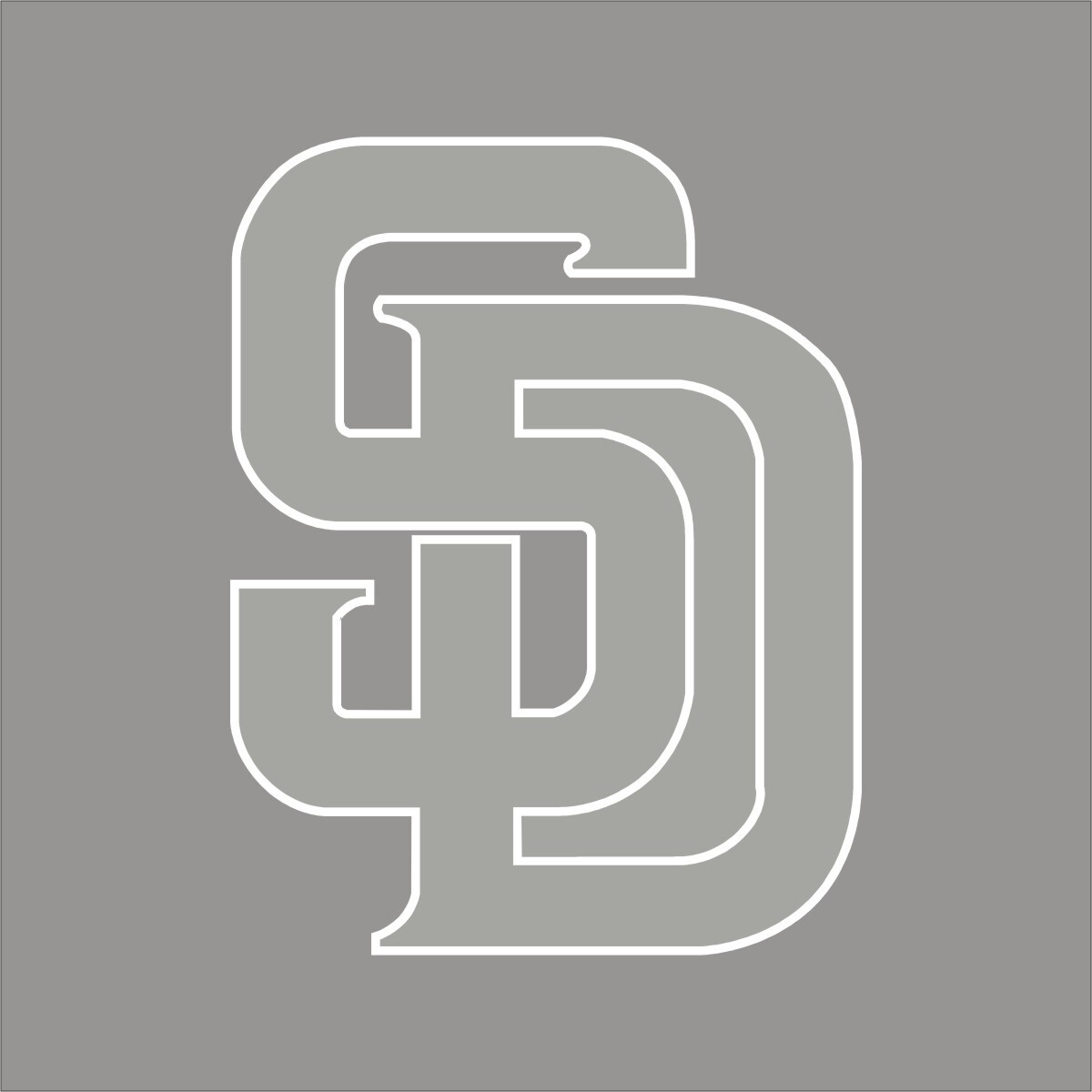 San Diego Padres #11 MLB Team Logo 1 Color Vinyl Decal Sticker Window Car Wall