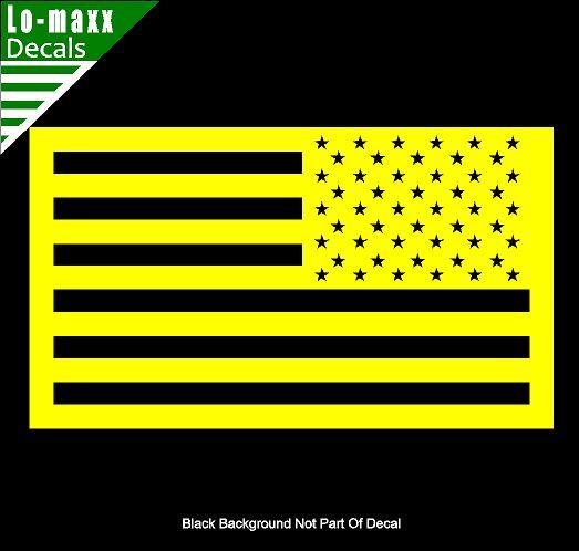 United States Tactical Reverse American Flag High Quality Die Cut Vinyl Decal