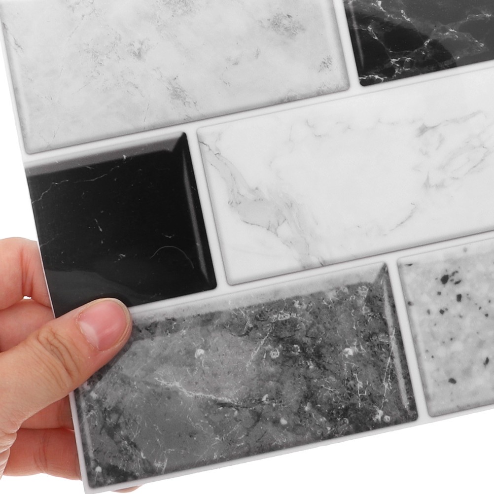 Peel and Stick Tile Backsplash for Bathroom and Kitchen with PVC Material