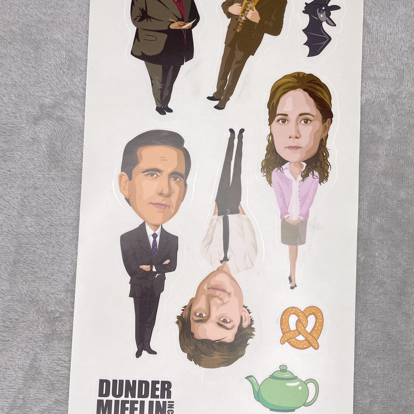 THE OFFICE 10 Wall Decals Removable & Repositional 5” Fat Head Stickers NEW