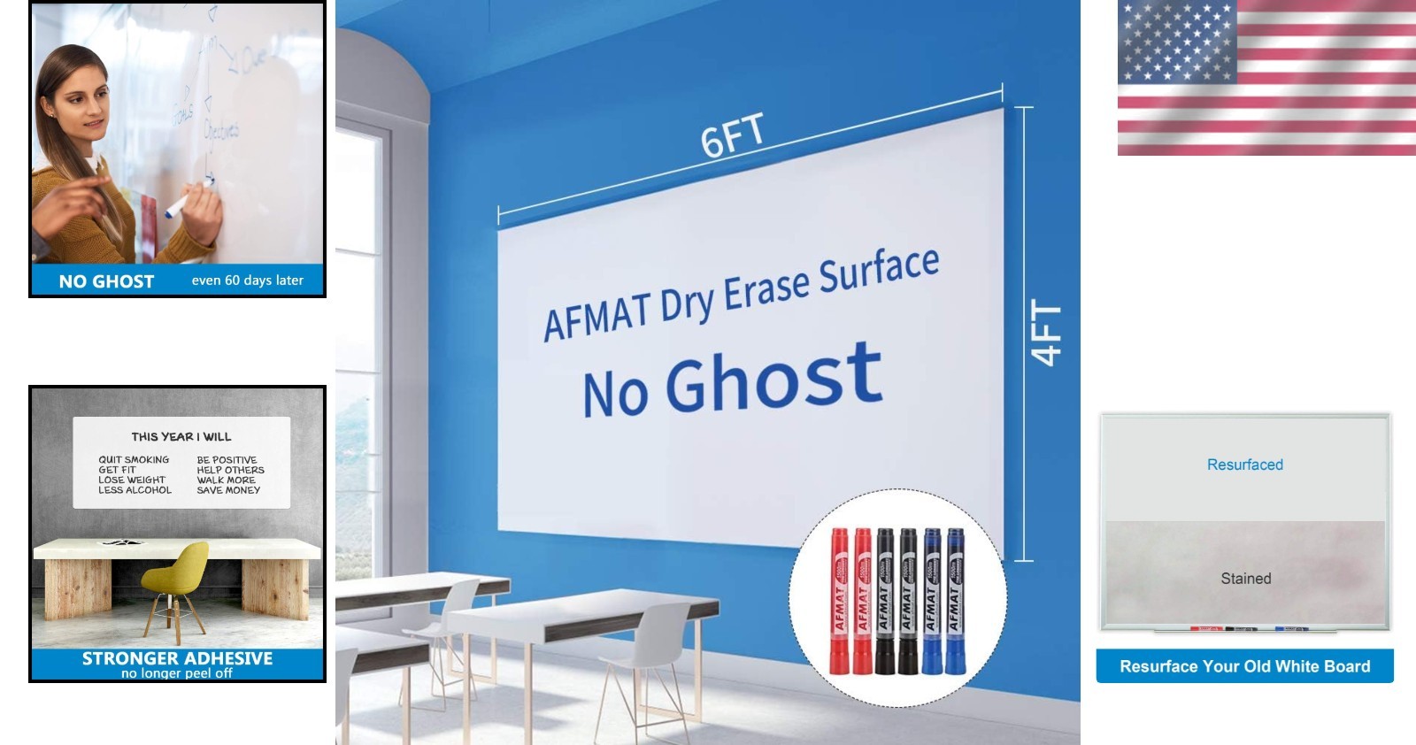 Multi-functional 6x4ft Dry Erase Whiteboard Paper – Perfect for Teaching Spaces