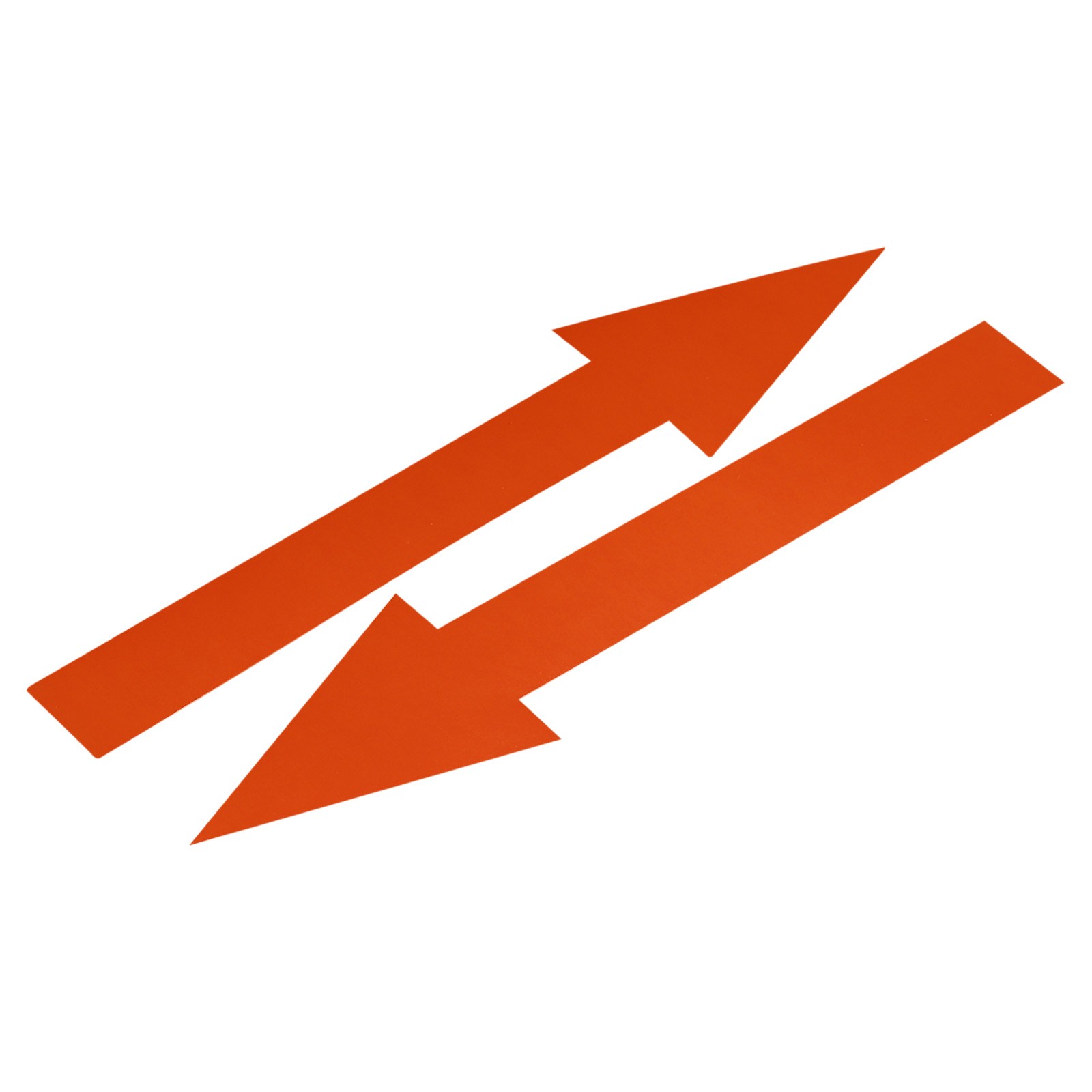 30Pcs Arrow Sticker,20×2.5cm PVC Removable Self Adhesive Waterproof Signs,Orange