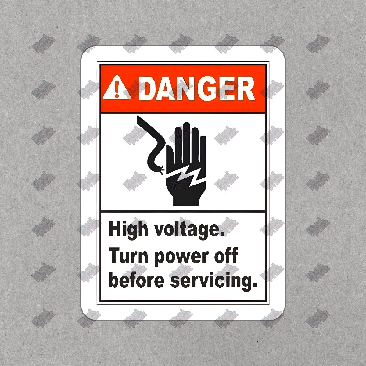 High Voltage Danger Warning Vinyl Sticker Decal Safety Sign for Home, #636937