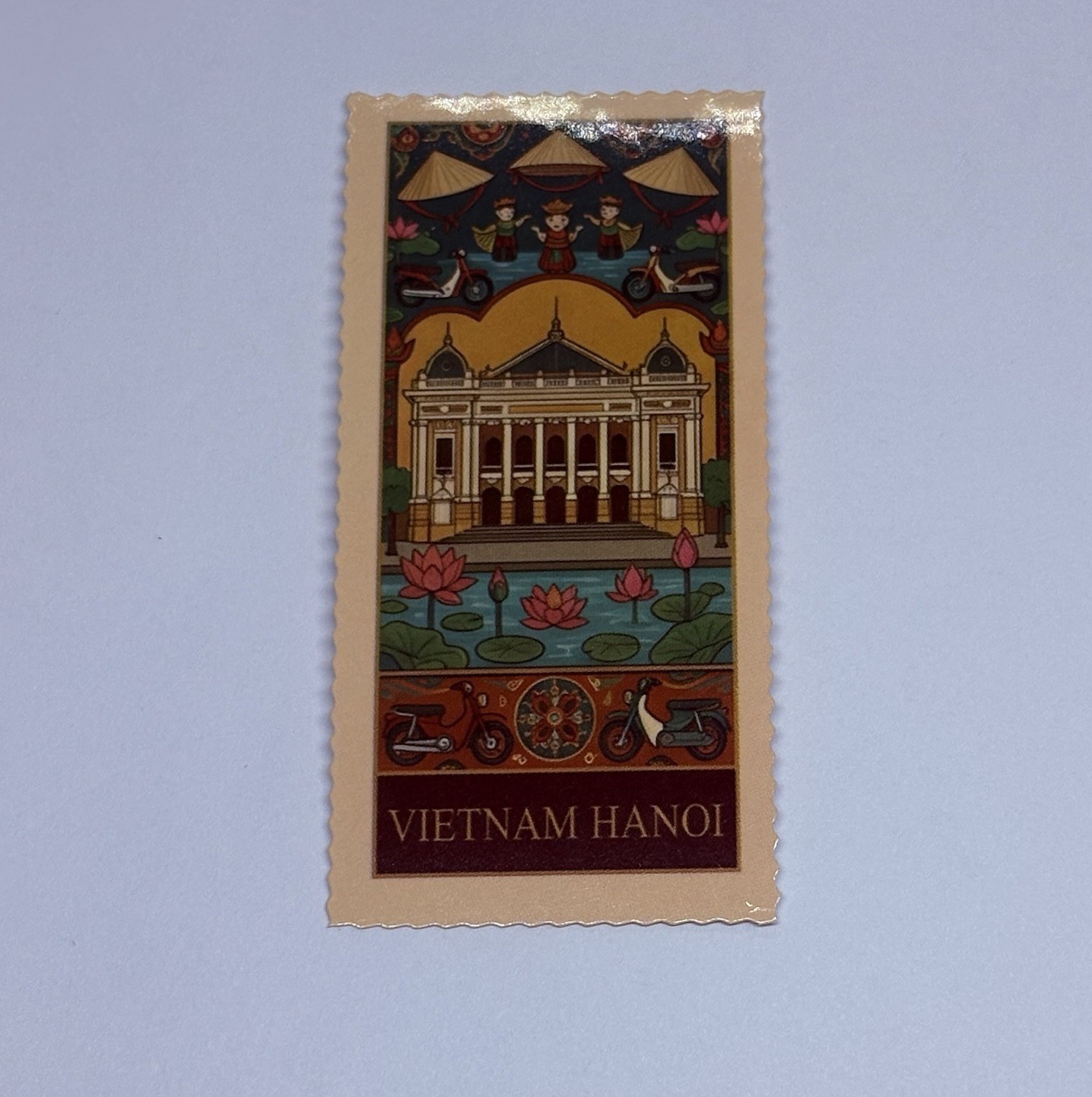 Hanoi Opera House Sticker Vietnam Travel Art Decal Vinyl Country Souvenir Tc9