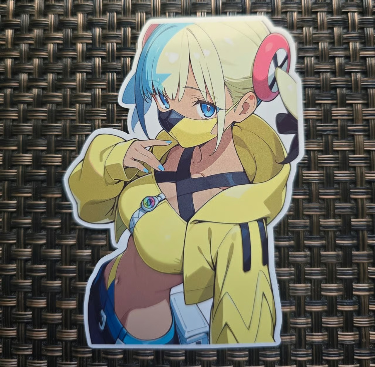 Canari Pokemon kawaii mask anime waifu sticker