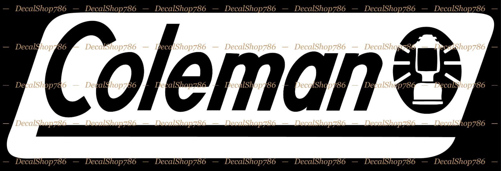 Coleman Coolers -Outdoor & Sporting Gear- Car Vinyl Die-Cut Peel N’ Stick Decals