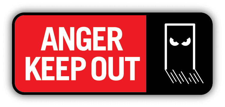 Funny Warning Sign Anger Keep Out Car Bumper Sticker Decal