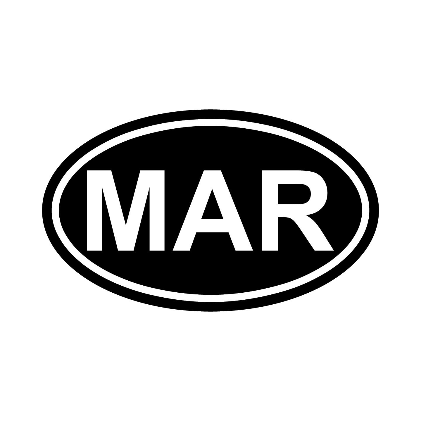 Morocco MAR Oval Country Code Vinyl Decal Sticker for Car Window Laptop