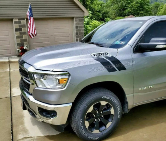 Double Bar Fender hashes stripe fit 2019 2020 2021 2022 2023 Dodge Ram 1500 2500