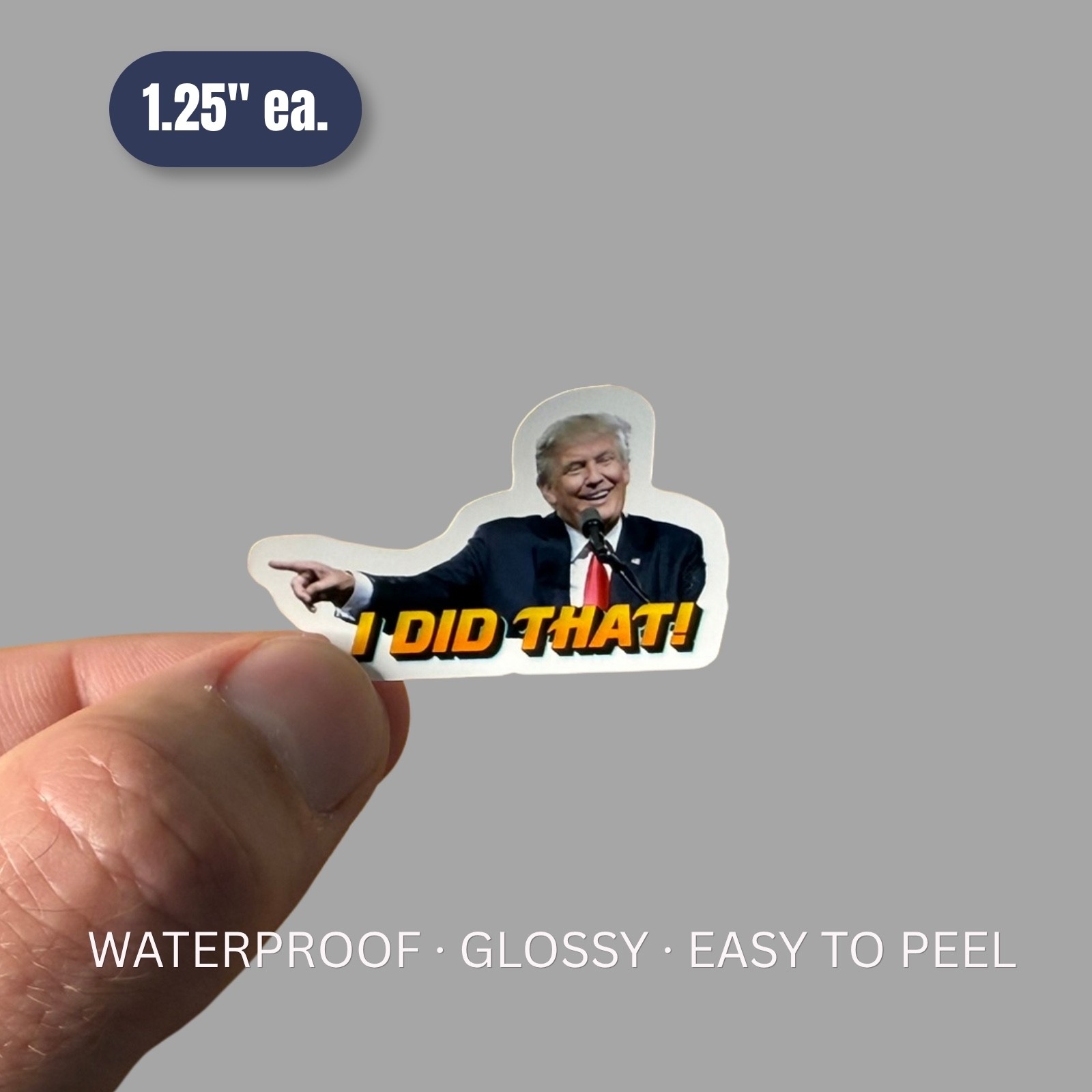 Trump “I DID THAT” Stickers 100pcs Mixed Political Vinyl Decals for Gas Pump 1″