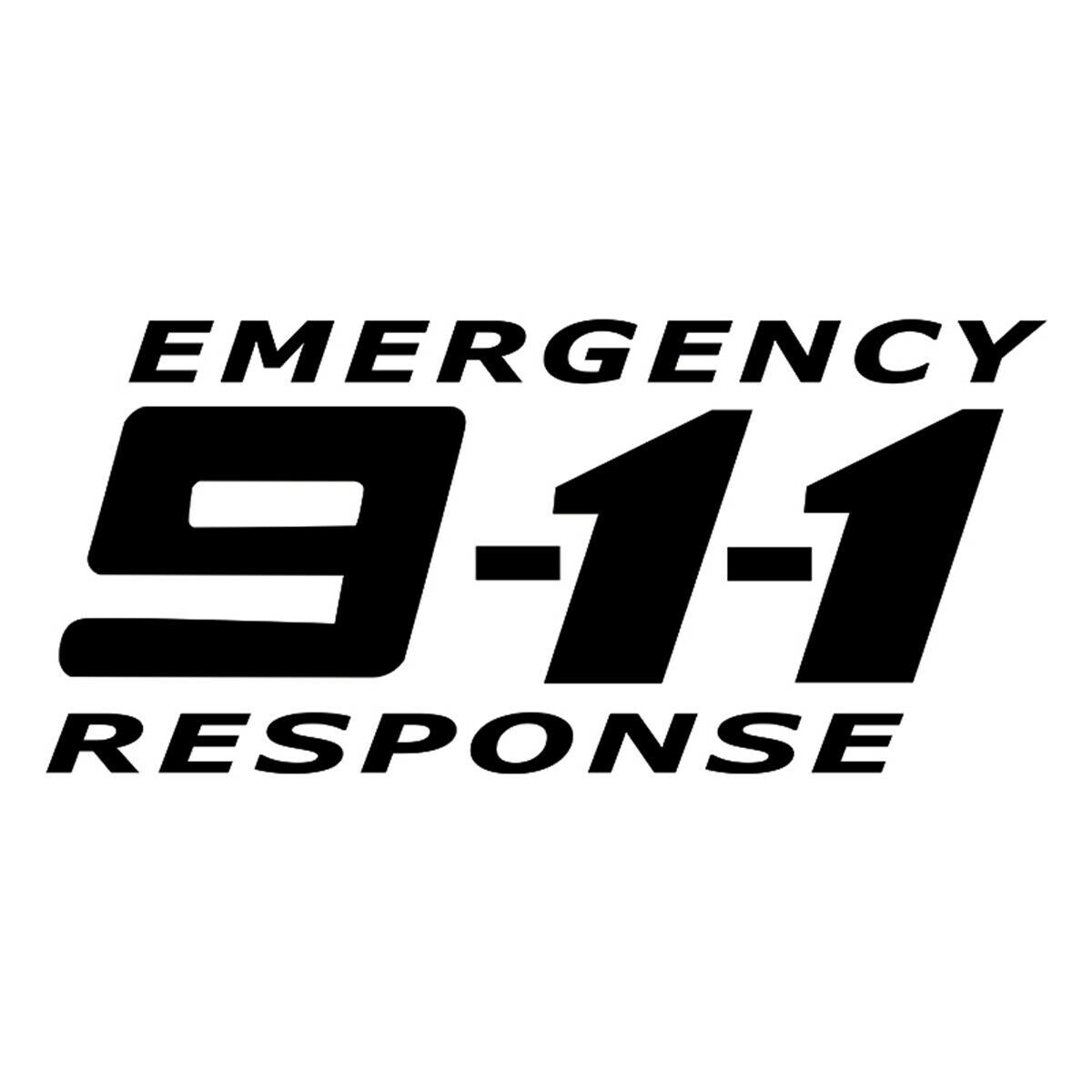 2pcs 911 Emergency Phone Stickers Car Auto Bumper Motorcycle Truck Vinyl Decal