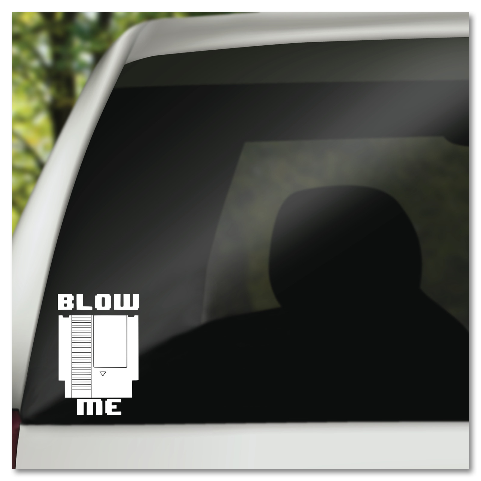 6″ Video Game Blow Me Nintendo Cartridge Vinyl Decal Sticker