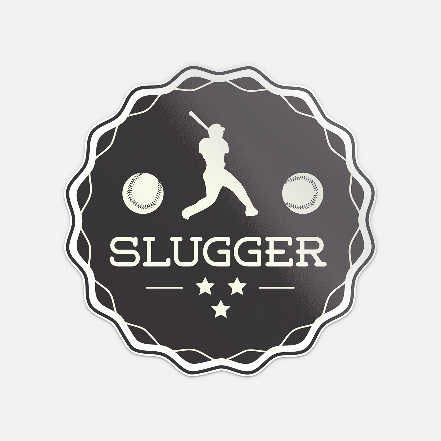 Slugger Baseball Sport Label Vinyl Sticker Decal