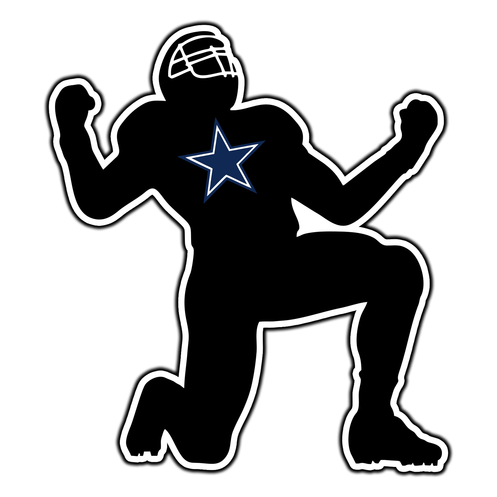 Dallas Cowboys Player Logo #15 Football Sticker Waterproof Vinyl Decal Car