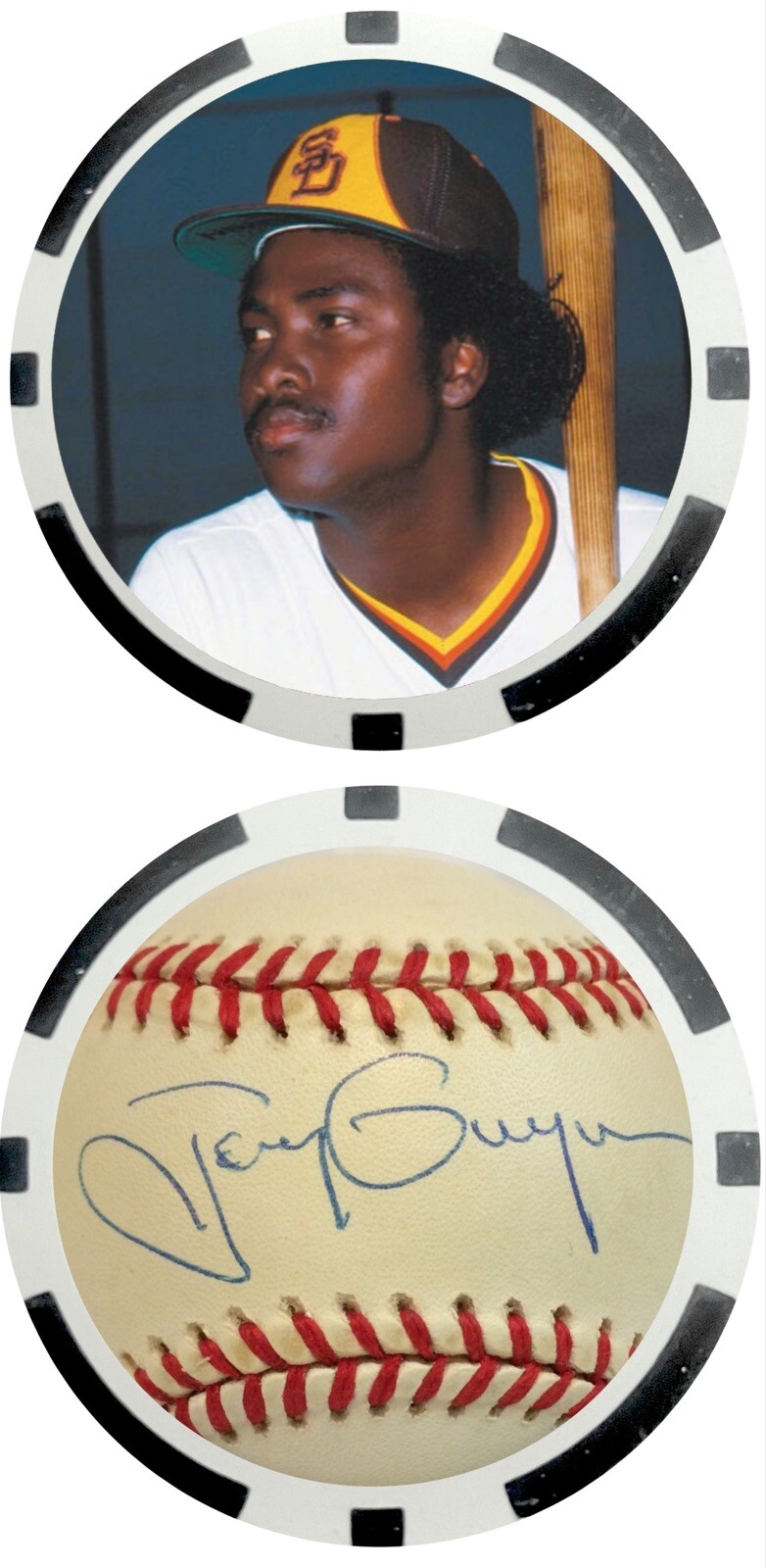 TONY GWYNN – PADRES – POKER CHIP ***NOVELTY SIGNED/AUTO***