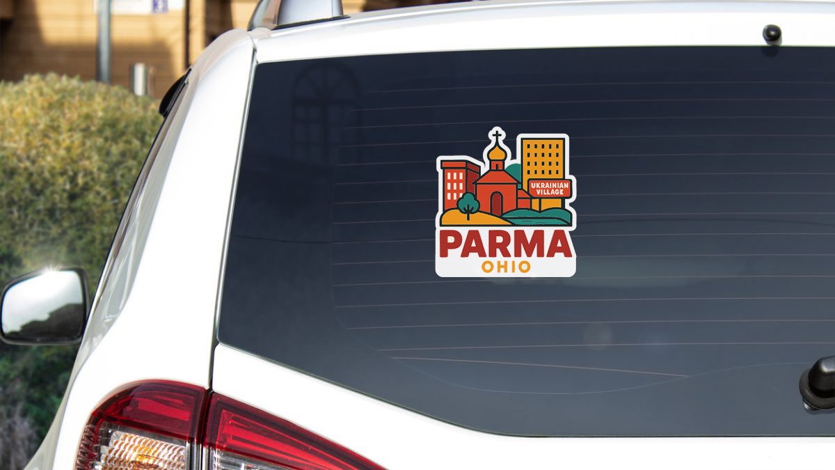 Parma Ohio Sticker Decal Vinyl Die-Cut City Skyline Landmark Design