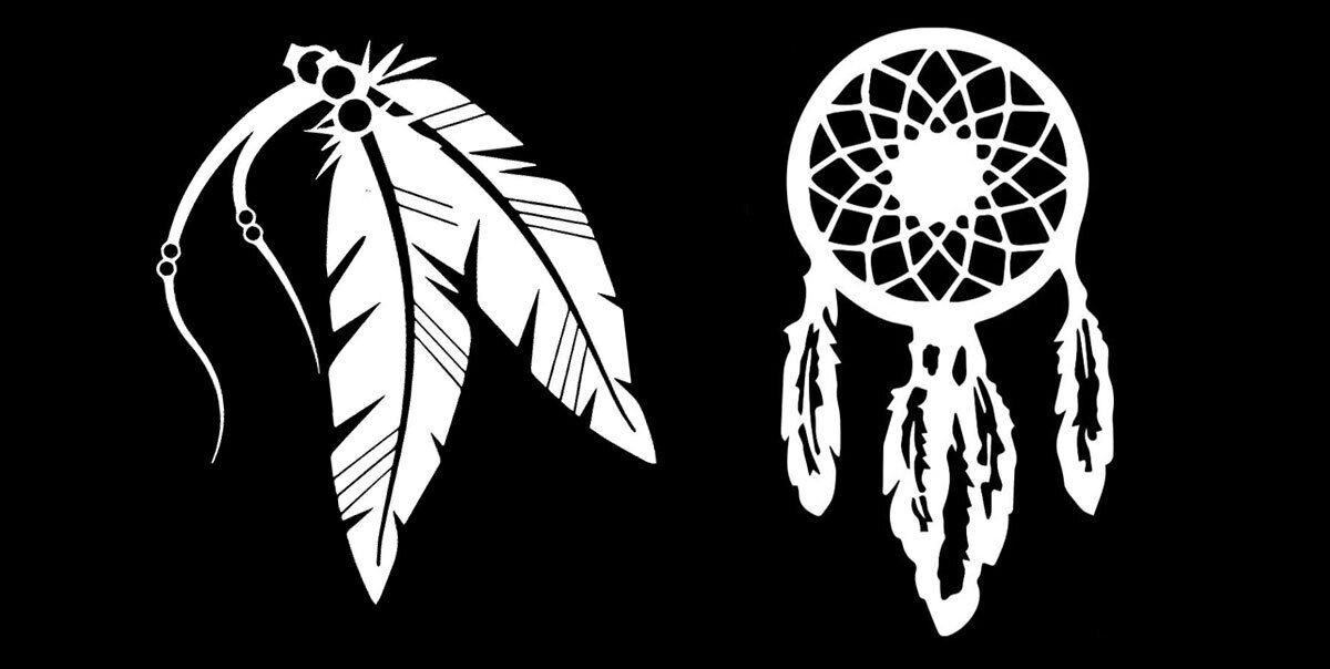 3 Pack Dreamcatcher & Native Feathers 5″ Vinyl Decals Car Window Tablet Tumbler
